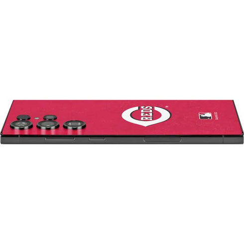 MLB Cincinnati Reds - Solid Distressed Galaxy S24 Ultra Skin