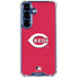 MLB Cincinnati Reds - Solid Distressed Galaxy S25 Clear Case