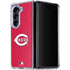 MLB Cincinnati Reds - Solid Distressed Galaxy Z Fold5 5G Clear Case