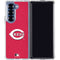 MLB Cincinnati Reds - Solid Distressed Galaxy Z Fold6 Clear Case