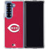MLB Cincinnati Reds - Solid Distressed Galaxy Z Fold6 Clear Case