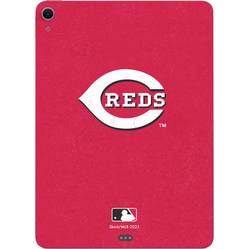 MLB Cincinnati Reds - Solid Distressed Apple iPad Air Skin