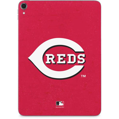 MLB Cincinnati Reds - Solid Distressed Apple iPad Pro Skin