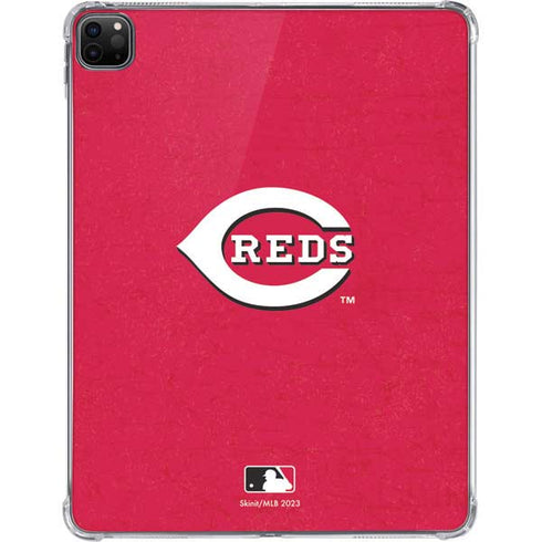 MLB Cincinnati Reds - Solid Distressed iPad Pro 11in (2024) Clear Case