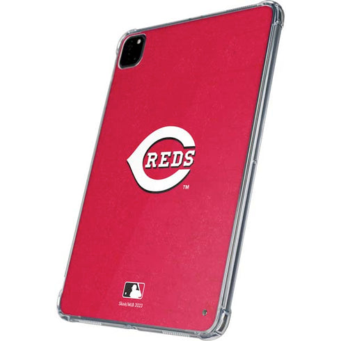MLB Cincinnati Reds - Solid Distressed iPad Pro 11in (2024) Clear Case