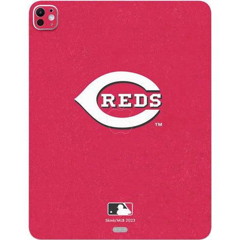 MLB Cincinnati Reds - Solid Distressed iPad Pro 13in M4 (2024) Skin