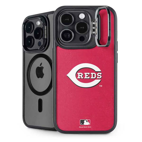 MLB Cincinnati Reds - Solid Distressed iPhone 13 Pro Kickstand Case