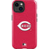 MLB Cincinnati Reds - Solid Distressed iPhone 15 Impact Case
