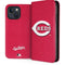 MLB Cincinnati Reds - Solid Distressed iPhone 15 Plus Folio Case