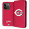 MLB Cincinnati Reds - Solid Distressed iPhone 15 Pro Folio Case