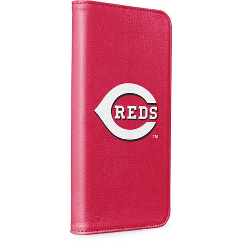 MLB Cincinnati Reds - Solid Distressed iPhone 15 Pro Folio Case