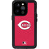 MLB Cincinnati Reds - Solid Distressed iPhone 15 Pro Waterproof Case