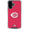 MLB Cincinnati Reds - Solid Distressed iPhone 16 Plus Clear Case