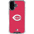 MLB Cincinnati Reds - Solid Distressed iPhone 16 Plus Clear Case