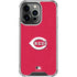 MLB Cincinnati Reds - Solid Distressed iPhone 16 Pro Clear Case