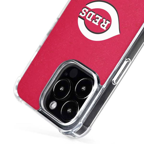 MLB Cincinnati Reds - Solid Distressed iPhone 16 Pro MagSafe Case