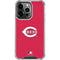 MLB Cincinnati Reds - Solid Distressed iPhone 16 Pro Max Clear Case