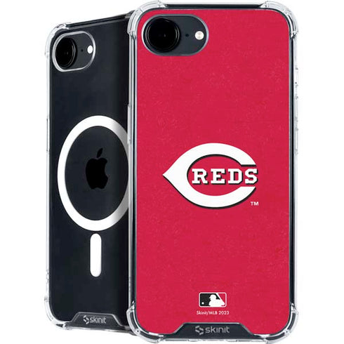 MLB Cincinnati Reds - Solid Distressed iPhone 16e MagSafe Case