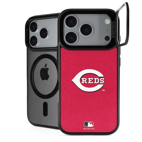 MLB Cincinnati Reds - Solid Distressed iPhone 18 Pro Kickstand Case