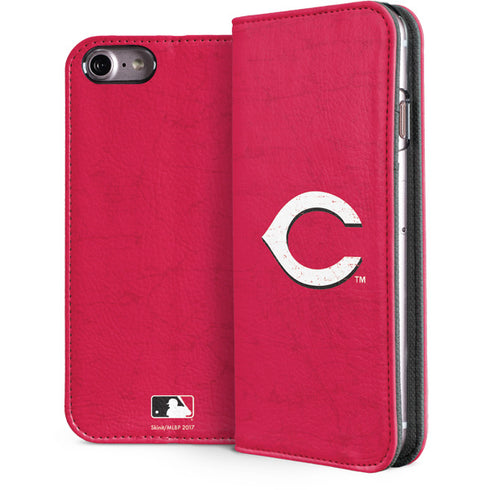 MLB Cincinnati Reds - Solid Distressed iPhone 8 Folio Case