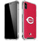 MLB Cincinnati Reds - Solid Distressed iPhone X/XS Clear Case