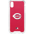 MLB Cincinnati Reds - Solid Distressed iPhone XS Clear Case