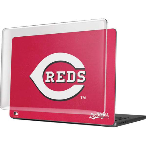 MLB Cincinnati Reds - Solid Distressed MacBook Pro 14in (2021-24) Case plus Skin