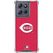 MLB Cincinnati Reds - Solid Distressed Moto G 5G (2025) Clear Case