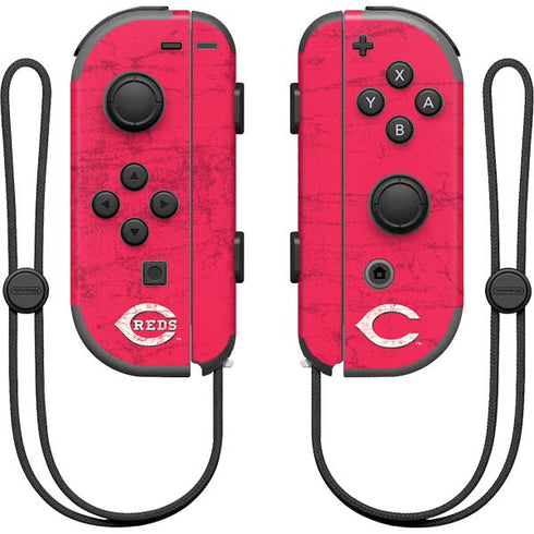MLB Cincinnati Reds - Solid Distressed Nintendo Skins