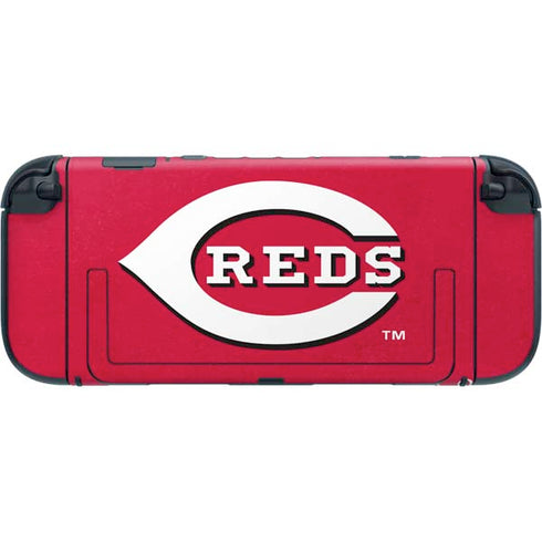 MLB Cincinnati Reds - Solid Distressed Nintendo Switch 2 (2025) with Joy-Con Skin