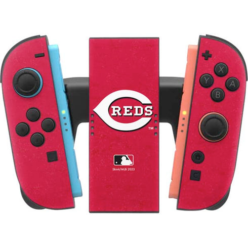 MLB Cincinnati Reds - Solid Distressed Nintendo Switch 2 (2025) Joy-Con Controller Skin