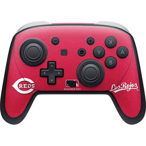 MLB Cincinnati Reds - Solid Distressed Nintendo Switch 2 (2025) Pro Controller Skin
