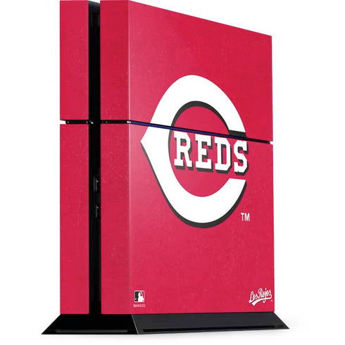 MLB Cincinnati Reds - Solid Distressed PlayStation PS4 Skins
