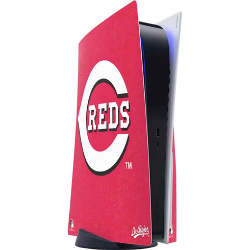 MLB Cincinnati Reds - Solid Distressed PlayStation PS5 Skins
