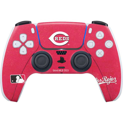 MLB Cincinnati Reds - Solid Distressed PlayStation PS5 Skins