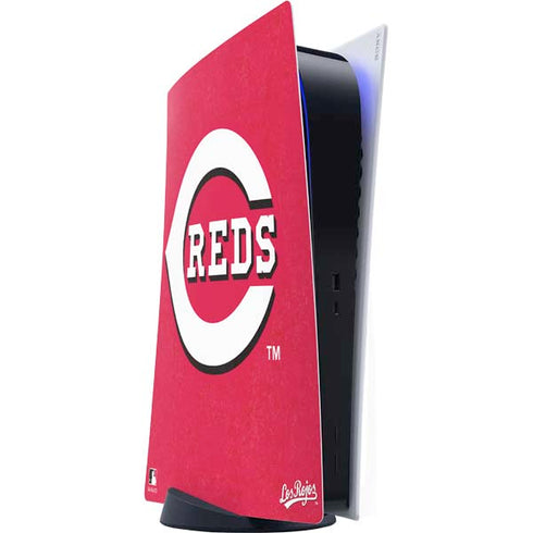MLB Cincinnati Reds - Solid Distressed PlayStation PS5 Skins