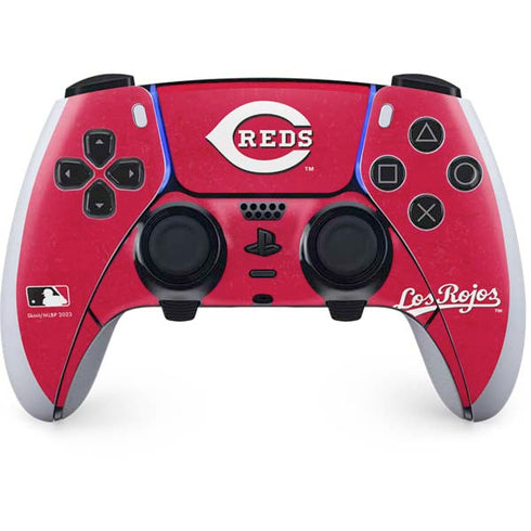 MLB Cincinnati Reds - Solid Distressed PS5 DualSense Edge Pro Controller Skin