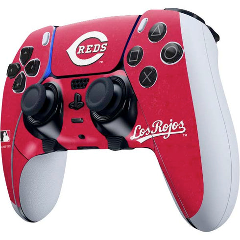 MLB Cincinnati Reds - Solid Distressed PS5 DualSense Edge Pro Controller Skin