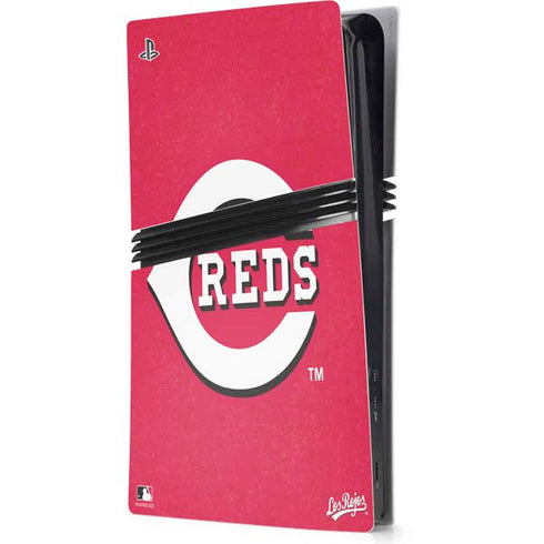 MLB Cincinnati Reds - Solid Distressed PlayStation PS5 Skins