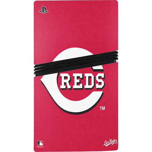 MLB Cincinnati Reds - Solid Distressed PS5 Pro Console Skin