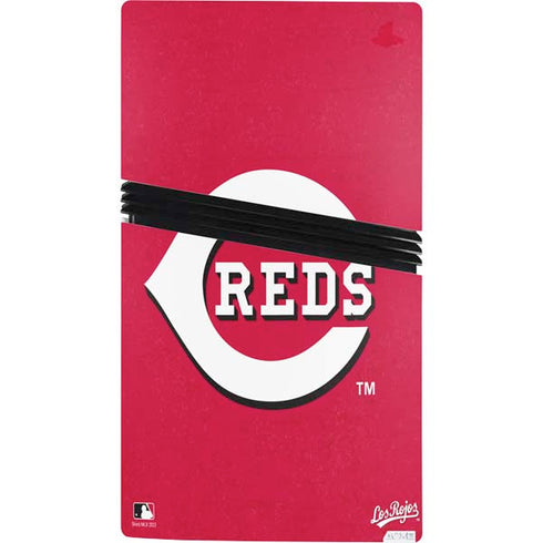 MLB Cincinnati Reds - Solid Distressed PS5 Pro Console Skin
