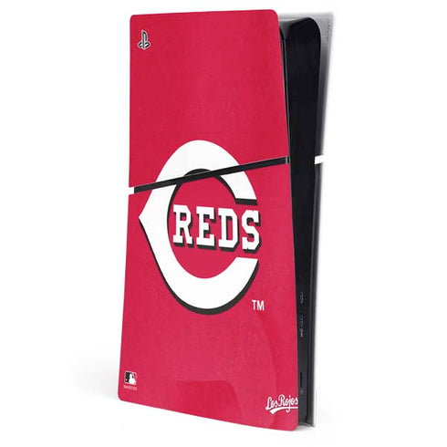 MLB Cincinnati Reds - Solid Distressed PlayStation PS5 Skins