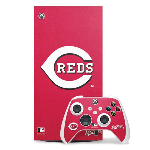 MLB Cincinnati Reds - Solid Distressed Xbox Series X Skins