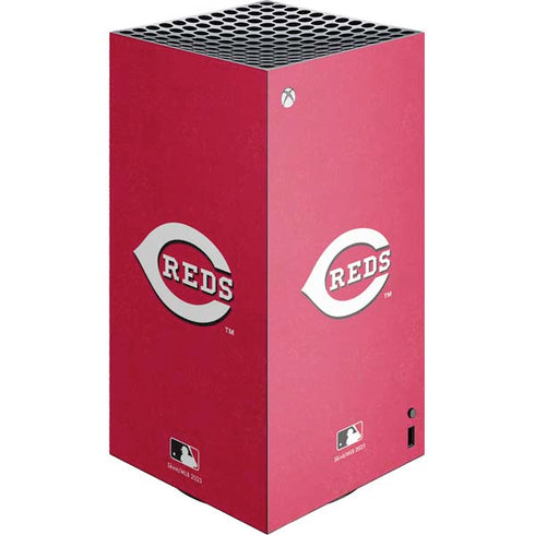 MLB Cincinnati Reds - Solid Distressed XBox Series X Digital Edition Console Skin