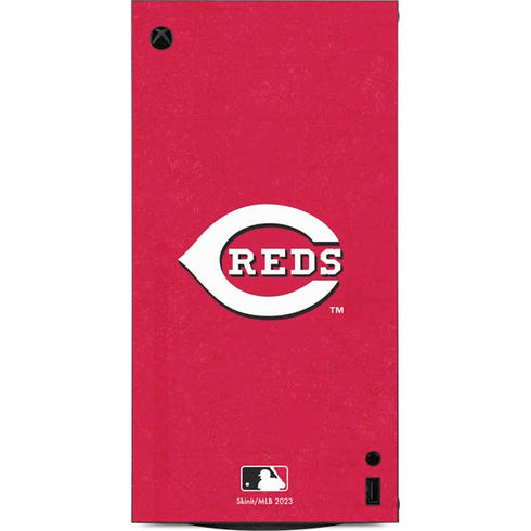 MLB Cincinnati Reds - Solid Distressed XBox Series X Digital Edition Console Skin
