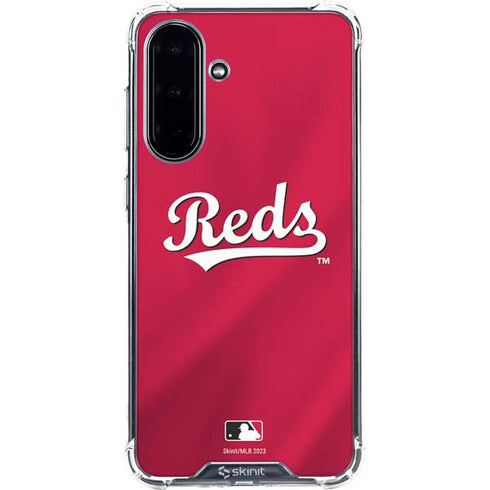 MLB Cincinnati Reds Alternate/Away Jersey Galaxy A36 5G Clear Case
