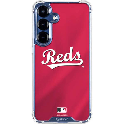 MLB Cincinnati Reds Alternate/Away Jersey Galaxy S25 FE Clear Case