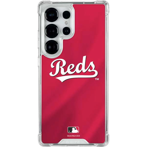 MLB Cincinnati Reds Alternate/Away Jersey Galaxy S25 Ultra Clear Case