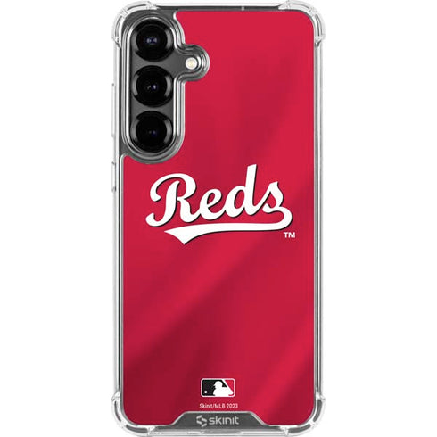 MLB Cincinnati Reds Alternate/Away Jersey Galaxy S26 Clear Case