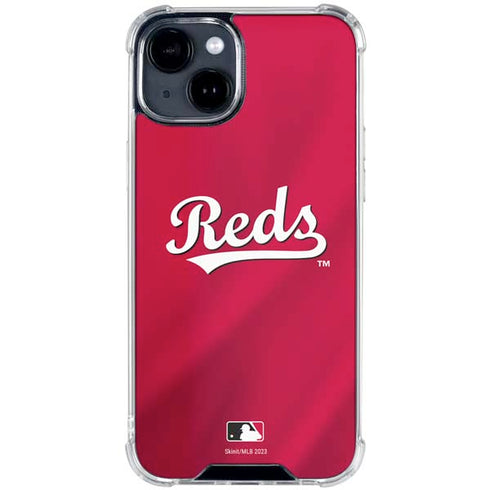 MLB Cincinnati Reds Alternate/Away Jersey iPhone 15 Clear Case